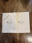 Loro Piana Open Walk Shoe Dust Bag Cotton 15 3 4 x12 1 4  Beige Drawstring