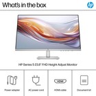 Hp - 23 8  Ips Led Fhd 100hz Monitor With Adjustable Height  hdmi  Vga  - Sil   