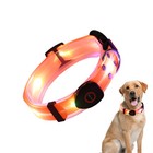 Dog Led Collar Blinking Night Flashing Light Up Glow Adjustable Pets Safety