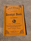 1885 Ransoms Family Receipt Book Owosso Michigan Mi Druggist Parkill
