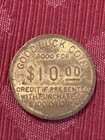 Vintage Sachs  Good Luck Coin Token   10 off  100trade Token