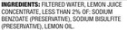 Amazon Brand - 100  Lemon Juice  Bottle  32 Fl Oz  pack Of 1 