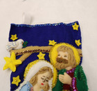 Christmas Stocking Nativity Bucilla Joy To The World  84816 From 2002 Finished