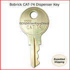 Bobrick Cat-74 Paper Towel  Toilet Tissue   Soap Dispenser Key  12 pk  