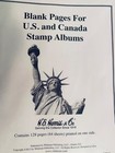 H e  Harris Us un canada Blank Pages For Postage Stamp Albums - 64 Sheets