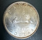 1937 Canada One Dollar S 1 Silver Coin