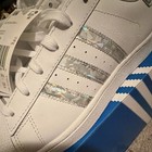 Adidas Superstar J Unisex Kids Low Top Leather Sneakers White Us 6  f33889 
