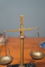 Antique Balance Scale Brass Marble Base Desk Claw Foot Gold Legal Vintage