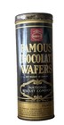 Vintage Nabisco Cookie Tin  Famous Chocolate Wafers  10 Oz Size  Circa 1940s