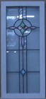 Pretty Abstract Midsize Old English Leaded Stained Glass Window 13  X 28 75 