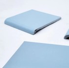 1pc Vintage Radius Bull Nose Safety Edge Pool Tiles 6  X 6    Sky Light Blue Sb13