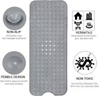 Non-slip Bath Tub Mat  40 X 16 inch Extra Long Antibacterial Bathroom Shower Mat