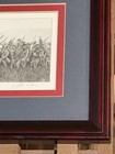 John Warr Signed Print  whitetails Watching  Civil War Art - Framed Confederate