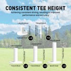 Rubber Golf Tees For Mats Plastic Tee Holder For Simulator And Driving Range