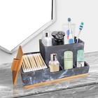 Bathroom Countertop Organizer With Lid  Large Size Toothbrush Holder Organize   