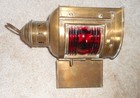 Antique Brass Perko Ship Marine Nautical De-lite Red Green Light Lantern