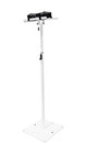 Rockville Rlf2 White 10 Foot Solid Base Speaker lighting projector Dj Stand bag