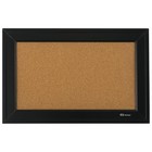 Quartet Cork Bulletin Board  Framed Corkboard  11    X 17     Black Frame  Message B