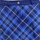 Lady Hagen Golf Tennis Pickleball Skort Short Size 6 Blue Plaid 4 Pockets
