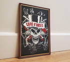 Very Rare Guns N Roses Carnival Mirror Fair Prize Autographed By 5 Band Members