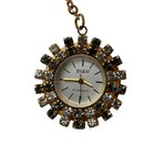 Vintage Tinko Pendant Brooch Watch-wind Up-antimagnetic-working-with Chain