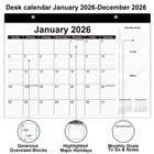 Desk Calendar 2026-12 Months From January 2026 To 17  X 12   Black 