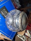 Old  Vintage French Antique Crystal Vanity  Powder Dresser Jar 