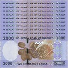 40 000 New Rwanda Francs 2024 P 44 New Design Unc 20 X 2 000 Rwf - Uncirculated