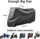 Motorcycle Cover Waterproof  Outdoor Motorbike Cover With Lock-holes  All Season