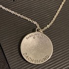 Vintage Rawcliffe Pewter Dachshund Dog 18    Pendant Necklace New Old Stock