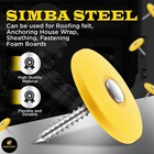 1000 Pc Plastic Cap Roofing Nail 12ga X 1 Inch Roofing Nail 1000 Pack Ring Shank