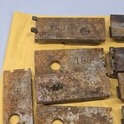Lot Of 16 Bank Vault Safety Deposit Box Doors Hardware Hinges Keys Locks Read