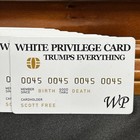 W  Privilege Card Novelty Plastic Credit Card Trump Maga Joke Lot Of 12 New 