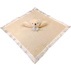 Plush Beige Bear Baby Lovey  Security Blanket  18  X 18  Perfect For Newborns
