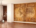Old World Map Wall Mural Decal  Retro  Vintage Style Wallpaper  Peel And Stick