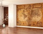 Old World Map Wall Mural  Wallpaper  Decal  Retro  Vintage Style  Peel And Stick