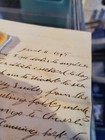 1865 Vintage Handwritten Letter