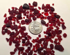 Genuine Surf Tumbled Sea Glass From Puerto Rico   1 Oz  Rare Ruby Red  2