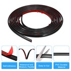 10ft X 0 31inch Flexible Molding Trim Self Adhesive  bright Black 
