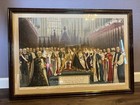 Chromolithograph Print Of The Coronation Of King Edward Vii And Queen Alexandra