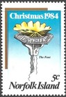 Norfolk Island Scott  347-351 Vf Mint Never Hinged Christmas 1984