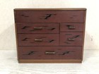 Y3851 Tansu Negoro Lacquer Small Chest Of Drawers Sewing Box Japan Antique