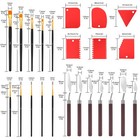 23 Pcs Palette Knife Paint Brush Scraper Set For Oil Acrylic Painting Art Craft