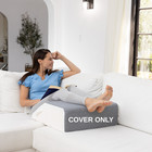Leg Wedge Pillow Replacement Cover 24x21x8 Orthopedic Washable Gray White