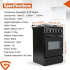 New 20  Free Standing Gas Stove Oven Range 4 Burner Lpg Cooktop With 60l Oven
