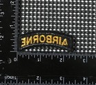Us Army Airborne Rocker Tab Patch Black gold