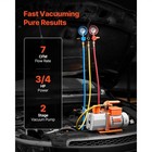 Uimoso Ac Vacuum Pump And Gauge Set 7 Cfm 3 4 Hp Single Stage With Manifold