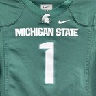 Michigan State Spartans Nike Football Jersey Kids 6 Green  1 Ncaa Athletic