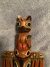 Hand Carved Wooden Kyan Totem Pole - 13  - L  Rudick Signed