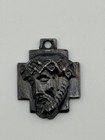 Vintage Chapel Signed Sterling Silver Jesus Christ Cross Medal